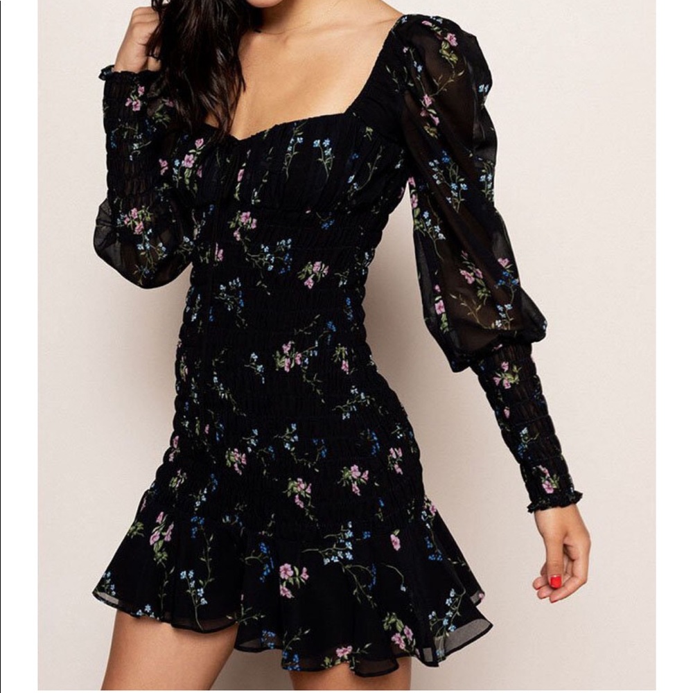 XS For Love and Lemons Dixon Mini Dress - Picture 2 of 9